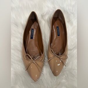 Margaux The Pointe ballet flats in the color Dune Patent 9.5